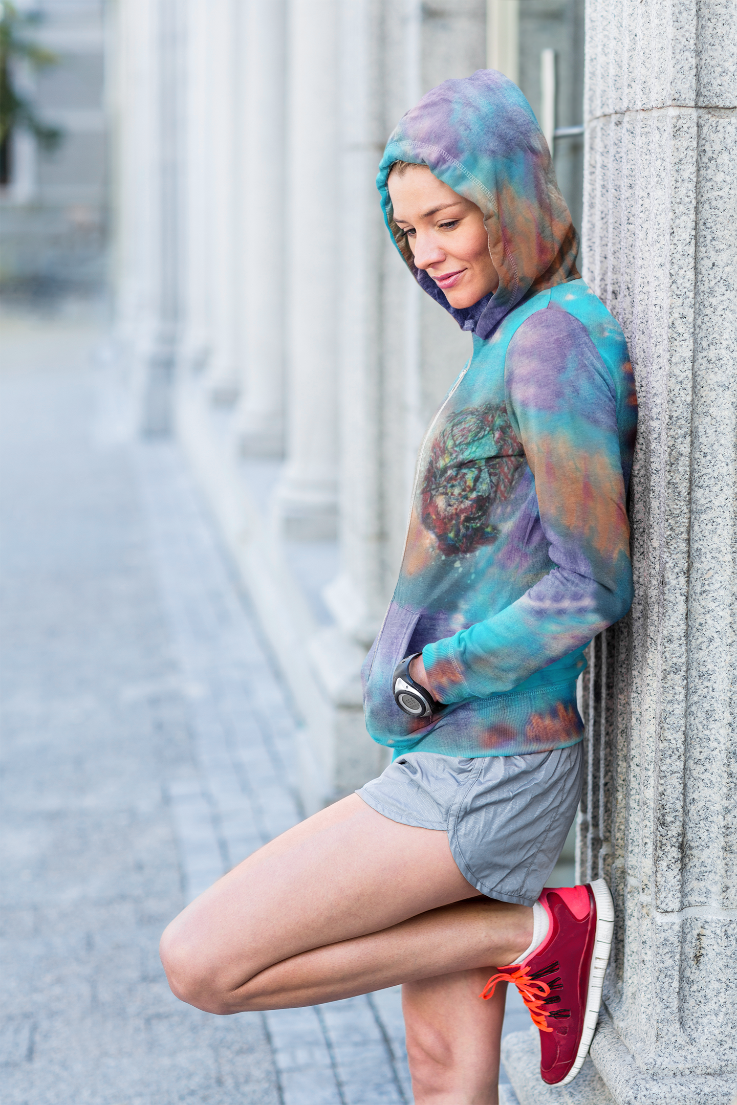Micro-Doze Smurf Cloud Zip-Hoodie - - All Over Prints