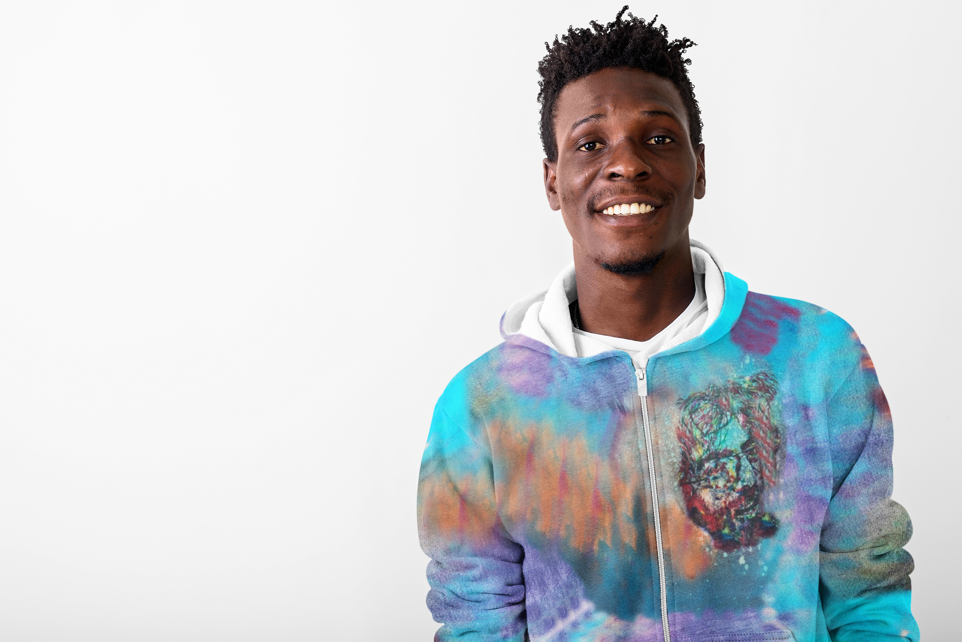 Micro-Doze Smurf Cloud Zip-Hoodie - - All Over Prints