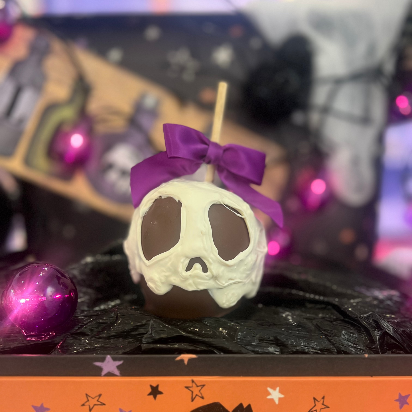 Melted Skull Gourmet Caramel Apple- My Favorite Sweet Shoppe Pittsburgh- {{Product type}}