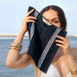 Nautilus Australian Cotton Towels - Navy & White Washcloths (Set of 2) - Home - Bath