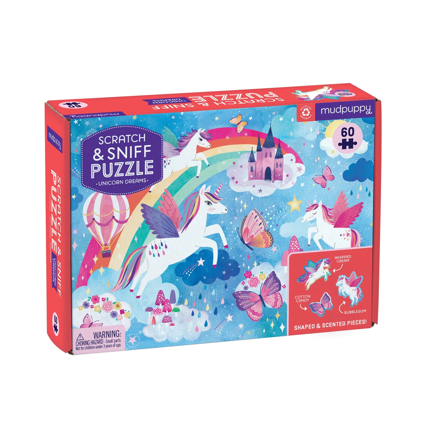Unicorn Dreams Scratch and Sniff Puzzle from Mudpuppy - n a - puzzle