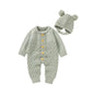 Baby Knit Set - Romper, Beanie, Mittens & Booties light green