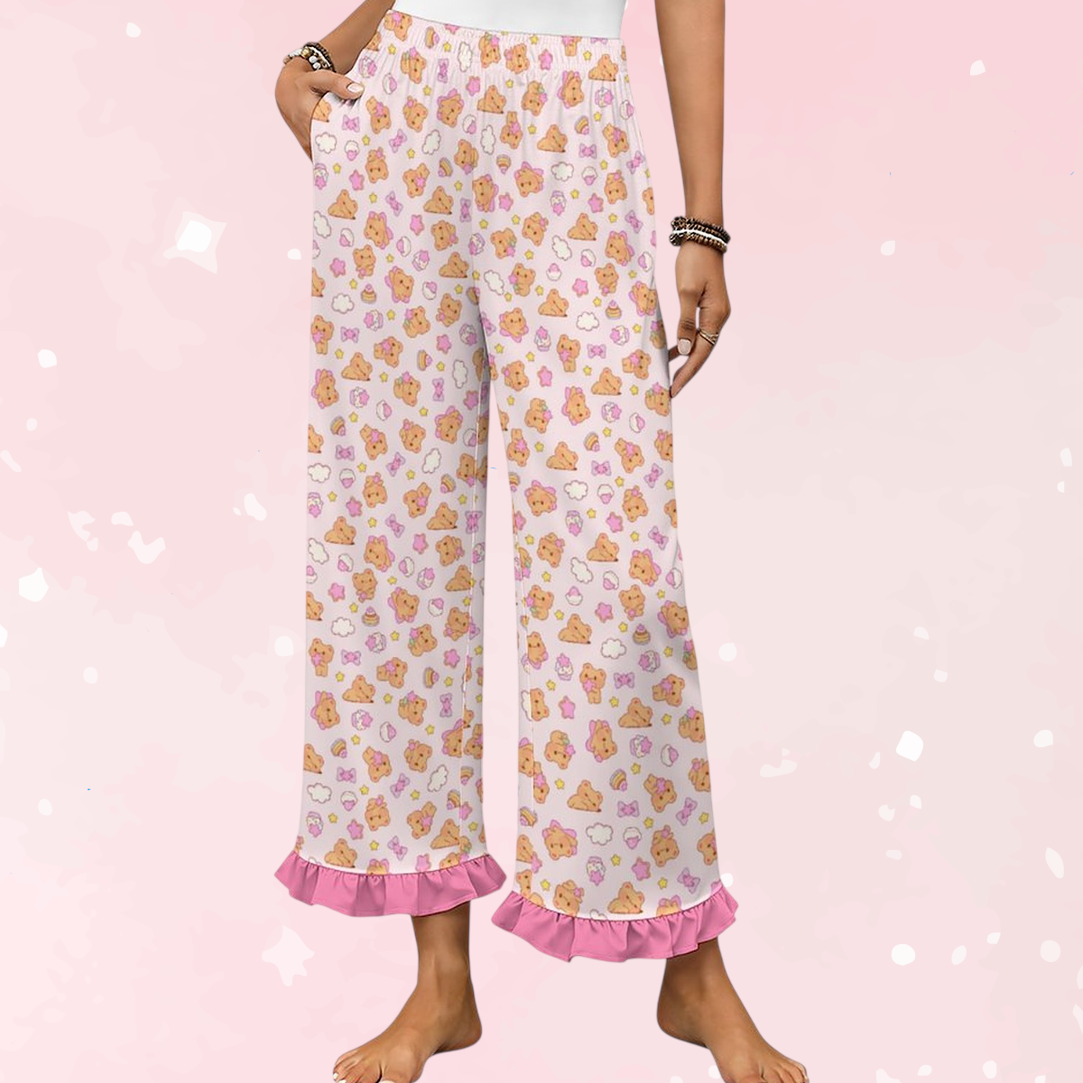 Bearly Adorable Ruffle Play Bottoms - - Clothing