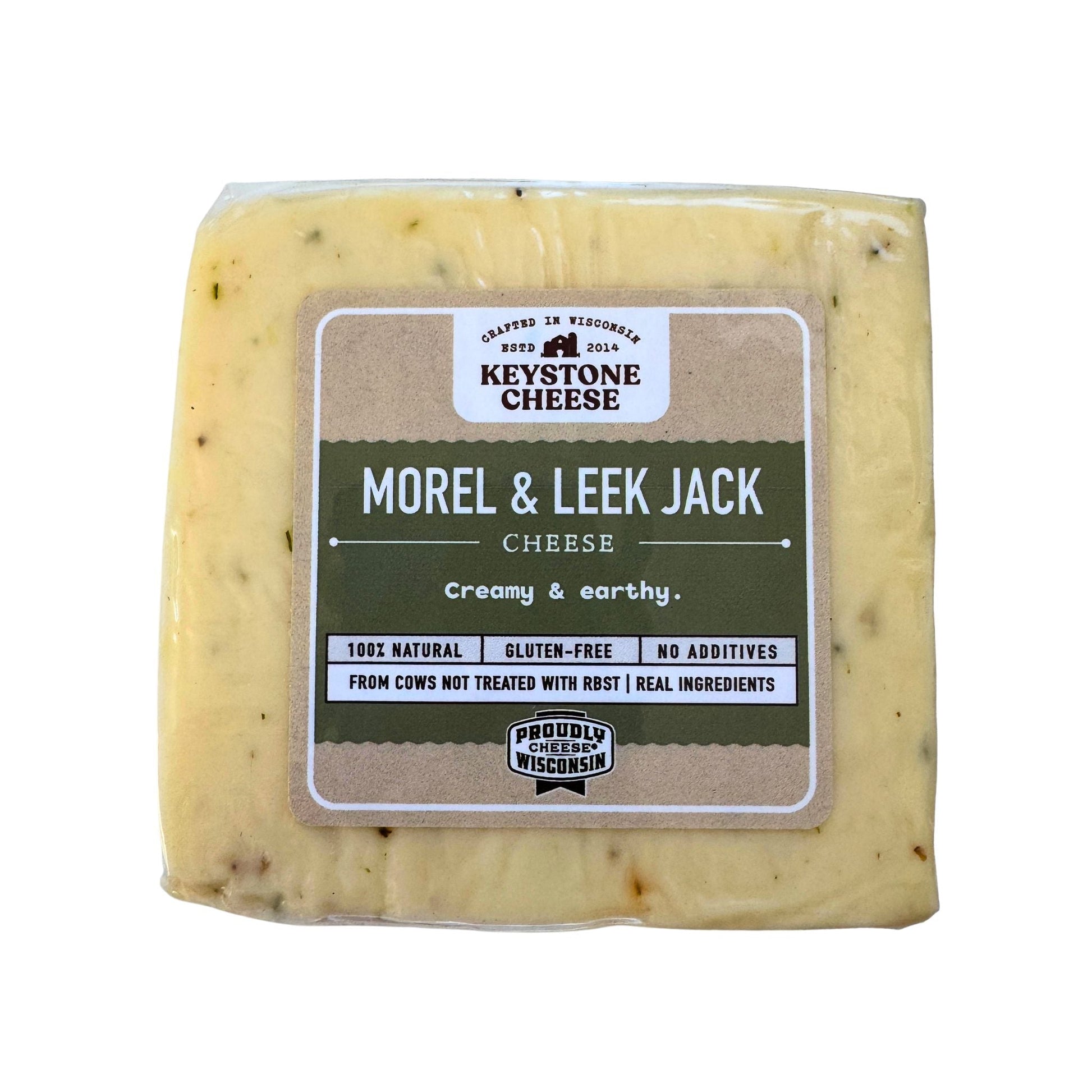 Morel and Leek Jack- Keystone Cheese- {{Product type}}