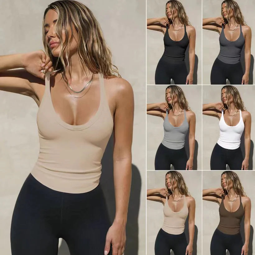 Womens Knitted Slim Top Vest - Kia Day Design