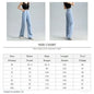 Womens Baggy Wide Leg Denim Pants Blue Extra Small