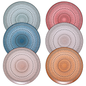 Tonal Hobnail Glass Plate, Set of 6 - - Plate