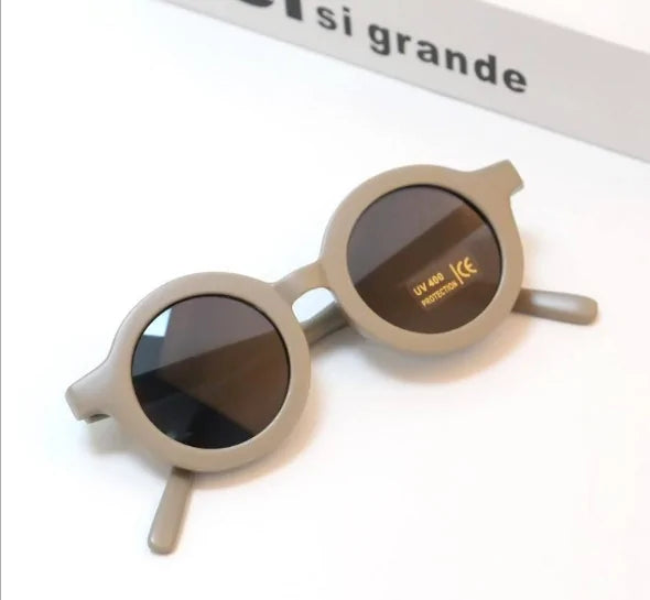 Solid Color Sunglasses For Kids beige