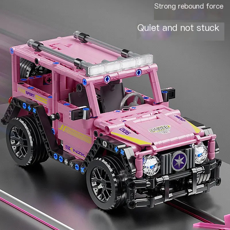 Off-Road Racing Car Building Kit Compatible with LEGO Kia Day Design
