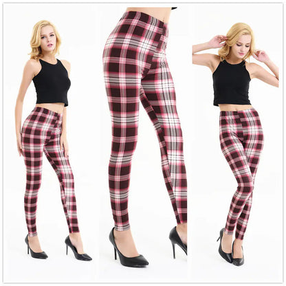 Printed Milk Silk Leggings - Kia Day Design