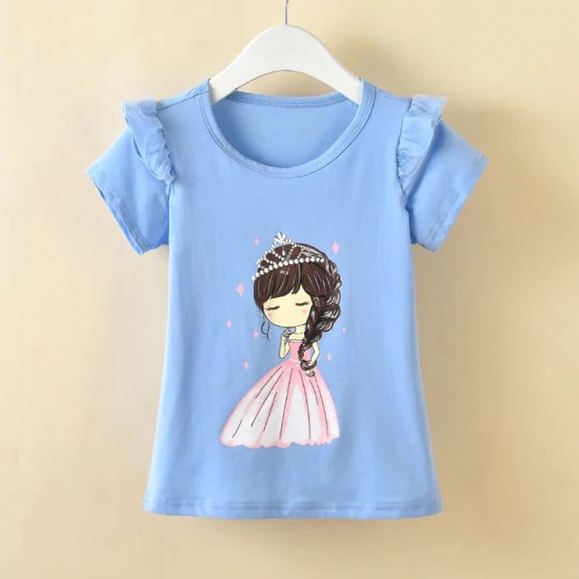 Girls T-shirt Blue 12