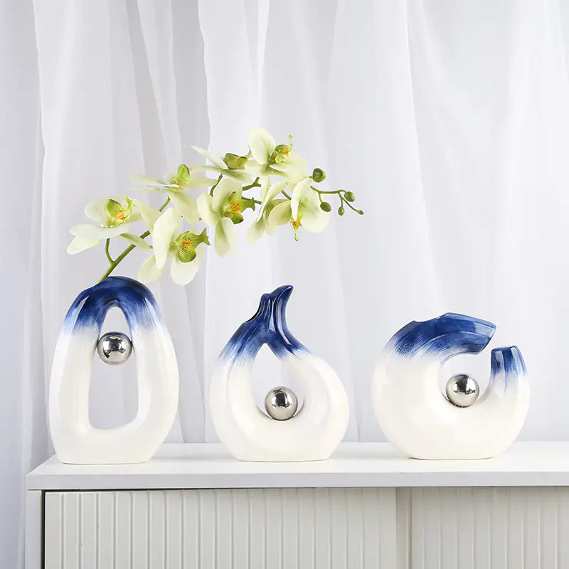 Decorative Shaped Ceramic Vases - Kia Day Design
