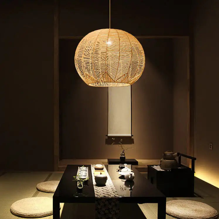 Japanese Style Zen Bamboo Hanging Lamps