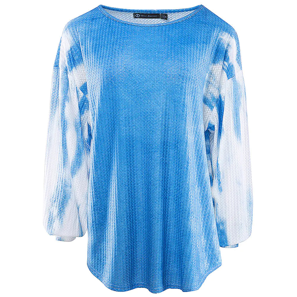 Tie-Dye Gradient Casual Women's Sweater - Kia Day Design