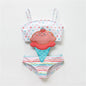 Watermelon Print Toddler Girls Swimsuit YY9046 2T