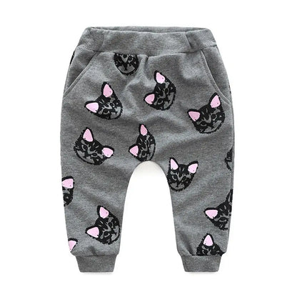 Long Sleeve Cat Print Tracksuit