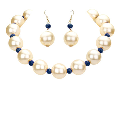 Chunky Pearl Necklace - - Necklaces