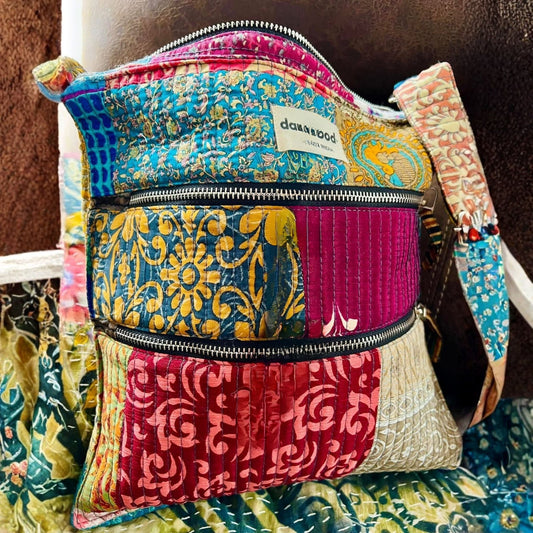 Boho Hippie Crossbody Bag - -