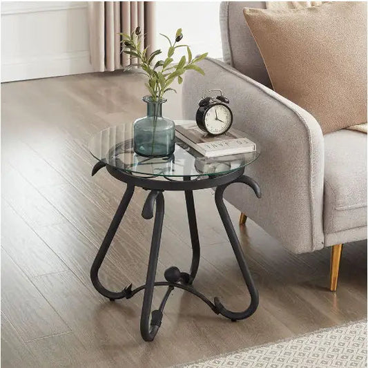 2 Piece Tempered Glass Coffee Table Set - Kia Day Design