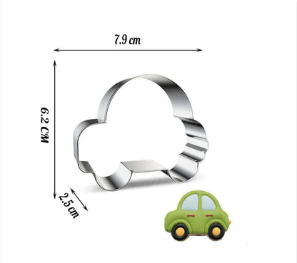 Transportation Shaped Cookie Cutters
