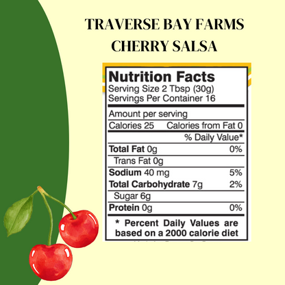 Cherry Salsa - Medium 16 oz - - Gourmet Salsa