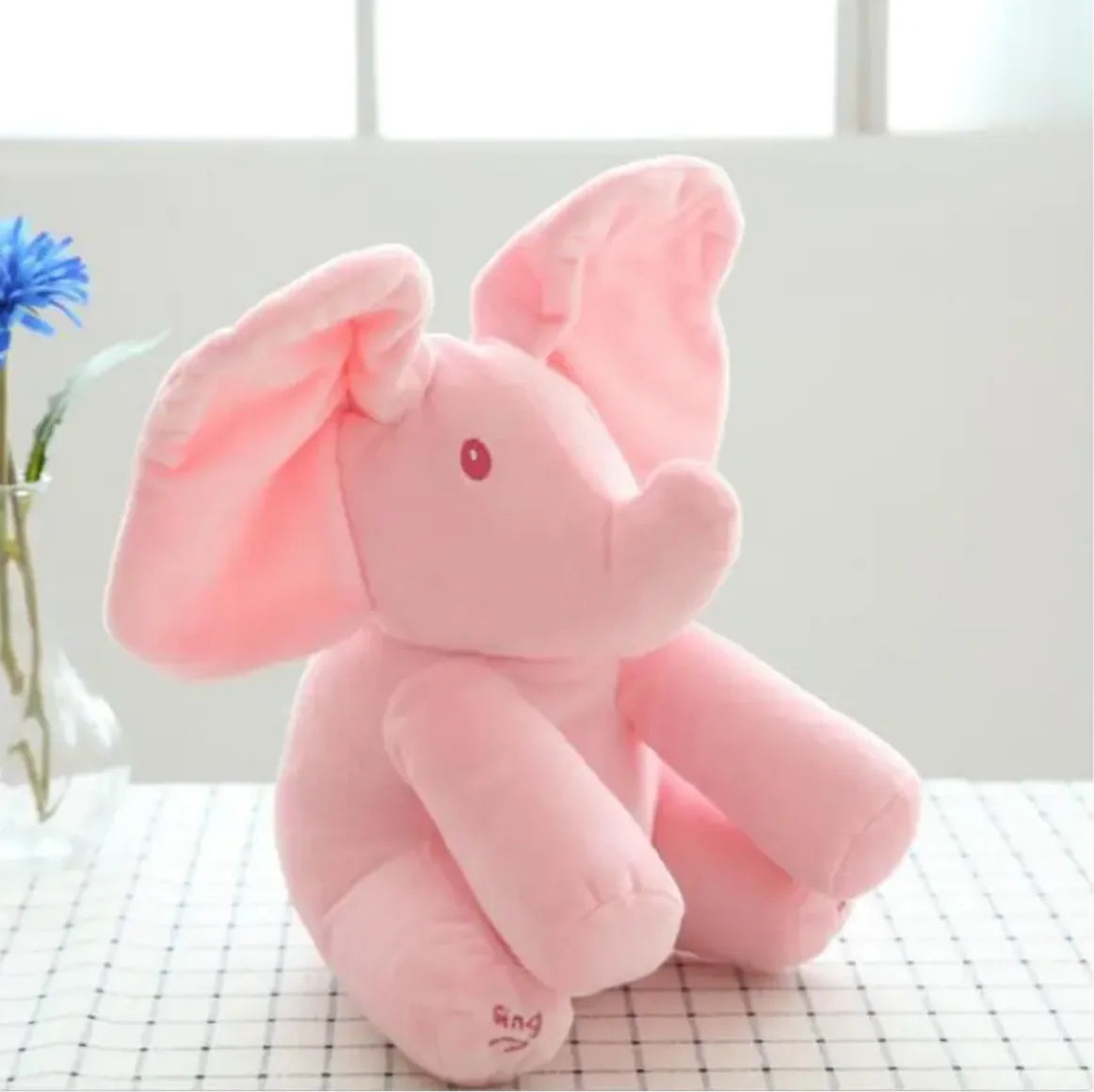 Interactive Peek-A-Boo Elephant Plush Toy - - Toy