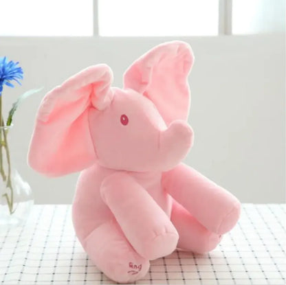 Interactive Peek-A-Boo Elephant Plush Toy - - Toy