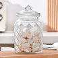 Clear Glass Storage Jar with Airtight Lid