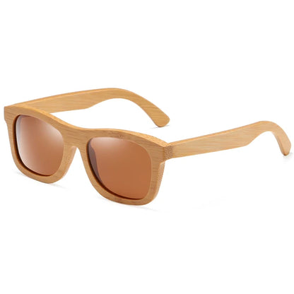 Vintage Bamboo And Wood Sunglasses