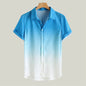 Gradient Color Casual Hawaiian Shirt - Kia Day Design