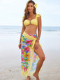 Bikini Swimsuit Ruffled Swimsuit - Yellow Suit -