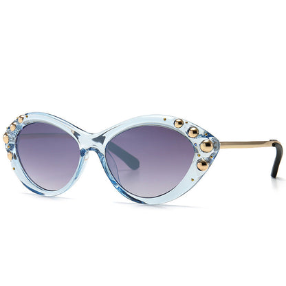 Classic Square Polarized Sunglasses for Women UV400 Sun Glasses - Purple -