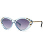 Classic Square Polarized Sunglasses for Women UV400 Sun Glasses - Purple -