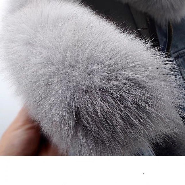 Denim Jacket with Detachable Faux Fur Liner - -