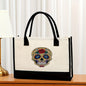 Canvas tote bag, large capacity printed tote bag women's, fashionable waterproof portable shopping bag - Pattern 2 43*13.5*30.5CM -
