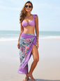 Bikini Swimsuit Ruffled Swimsuit - Purple Suit -