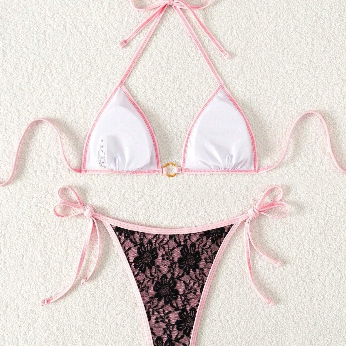 Sexy Lace Bikini Set Swimsuit - -
