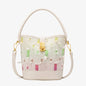 Fashion casual bucket bag, simple handbag, small tote bag, versatile commuter shoulder Crossbody bag - White -
