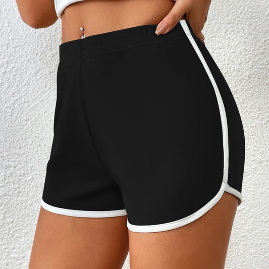 Swimming Trunks Wild Beach Shorts Contrast Color Binding Sexy Bikini Women Swimming Trunks - -