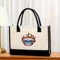 Canvas tote bag, large capacity printed tote bag women's, fashionable waterproof portable shopping bag - Pattern 9 43*13.5*30.5CM -