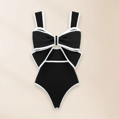 Sexy Swimsuit Women Conservative Cover Belly Lace up Swimsuit Spring Chiffon Beach Skirt Set Swimsuit - Black Swimsuit - Skirts