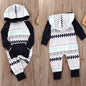 Infant Hooded Rompers Jumpsuit 100