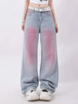 American Retro Graffiti Gradient Design Trousers - Kia Day Design