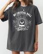 Crystal Ball Skeleton Funny Pumpkin Spooky Witch Aesthetic Meme Halloween Costume Comfort Colors Tee - Pepper Dark Gray - T-Shirt