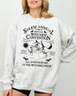 Salem Annual Witches Convention Spooky Skeleton Ghost Witch Skull Meme Halloween Costume Sweatshirt - Ash Gray - Sweatshirt