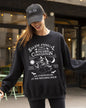 Salem Annual Witches Convention Spooky Skeleton Ghost Witch Skull Meme Halloween Costume Sweatshirt - Black - Sweatshirt