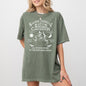 Salem Annual Witches Convention Spooky Skeleton Ghost Witch Skull Meme Halloween Costume Comfort Colors Tee - Moss Green - T-Shirt
