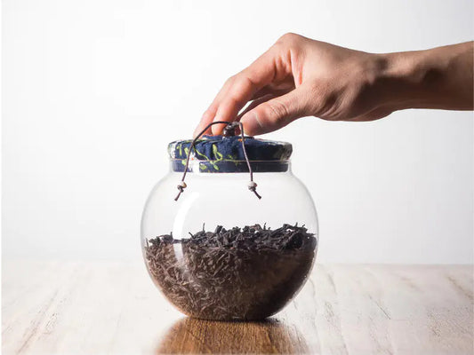 Glass Container Tea Storage Jar