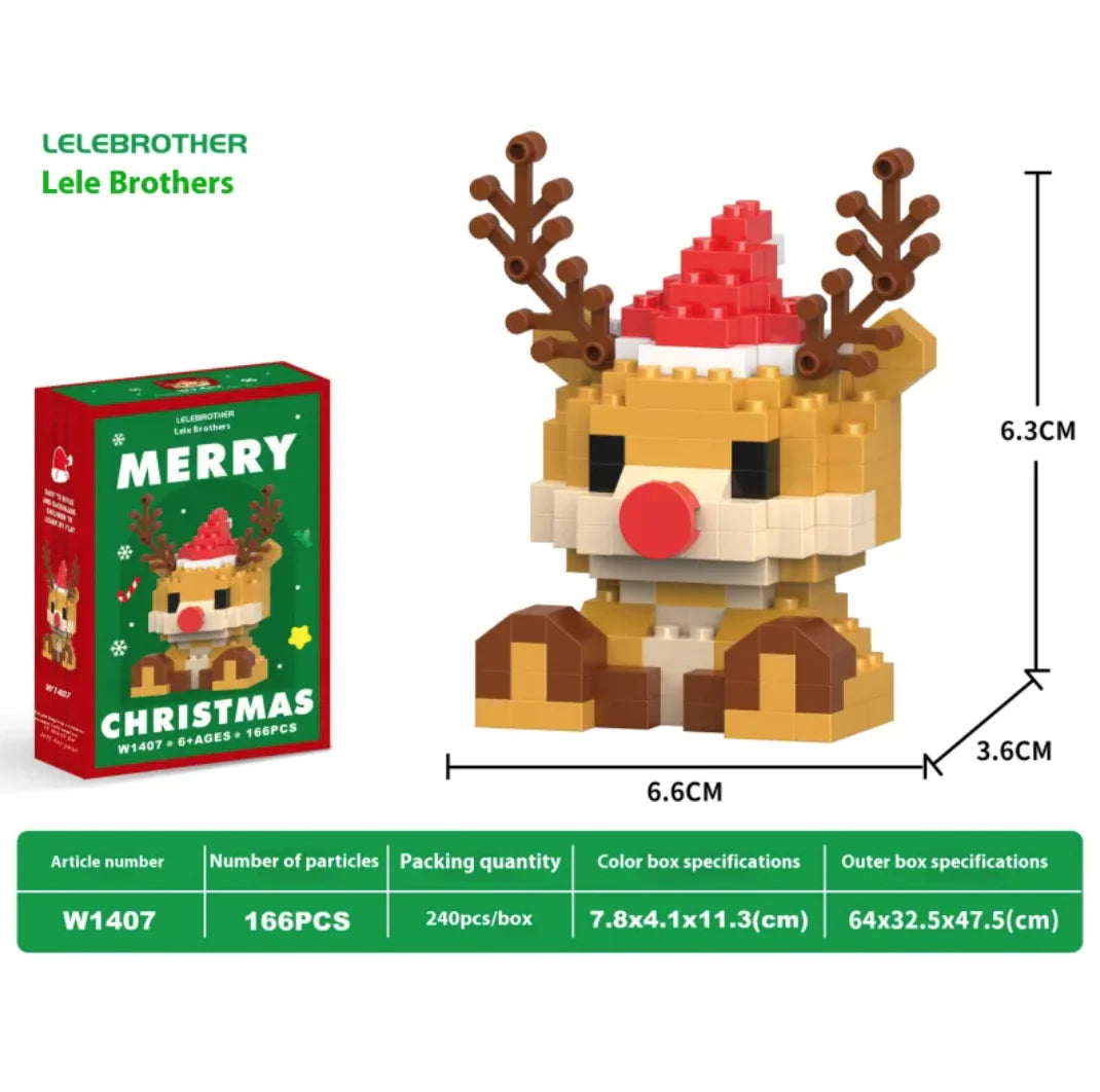 Christmas Snowman Assembly Blocks - W1407 Elk - building toy