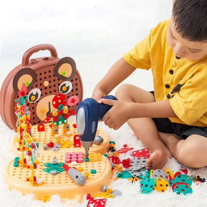 Childrens Electric Drill Toolbox Kit - Kia Day Design